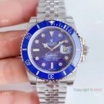 (EW) Swiss Replica Rolex Submariner 3135 Watch Blue Dial Diamond markers_th.jpg